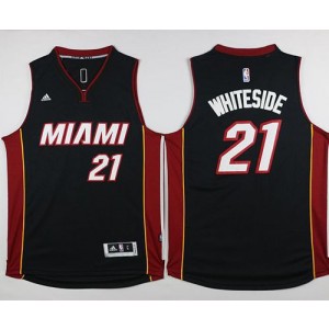 NBA Heat 21 Hassan Whiteside Black Men Jersey