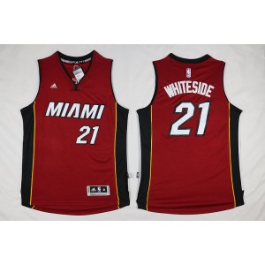 NBA Heat 21 Hassan Whiteside Red Men Jersey