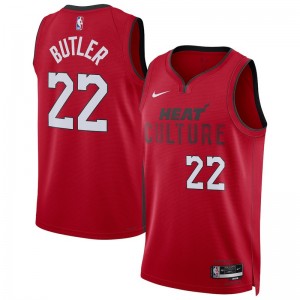 NBA Heat 22 Butler Red 2024 City Nike Men Jersey