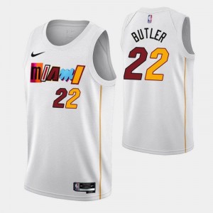 NBA Heat 22 Butler White 2022 New Nike Men Jersey