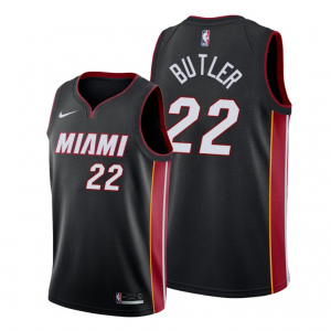 NBA Heat 22 Jimmy Butler Black Nike Men Jersey