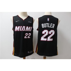 NBA Heat 22 Jimmy Butler Black Nike Men Jersey With Logo