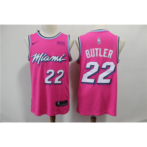 NBA Heat 22 Jimmy Butler Pink Earned Edition Nike Men Jersey