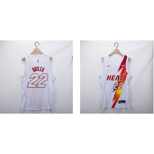 NBA Heat 22 Jimmy Butler White Fashion Men Jersey
