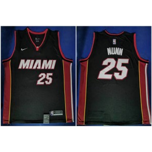 NBA Heat 25 Kendrick Nunn Black Nike Swingman Men Jersey