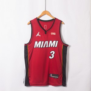 NBA Heat 3 Dwyane Wade 75th Anniversary Men Jersey