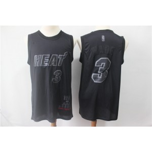 NBA Heat 3 Dwyane Wade Black MVP Honorary Edition Nike Men Jersey