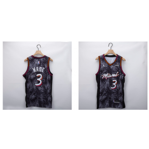 NBA Heat 3 Dwyane Wade Fashion Men Jersey
