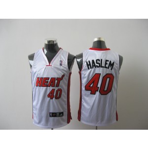 NBA Heat 40 Udonis Haslem White Men Jersey