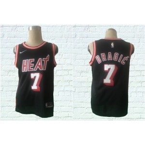 NBA Heat 7 Goran Dragic Black Nike Throwback Men Jersey