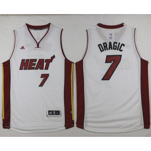 NBA Heat 7 Goran Dragic White Men Jersey
