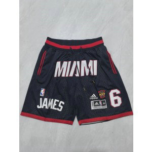 NBA Heat Black Just Don Shorts