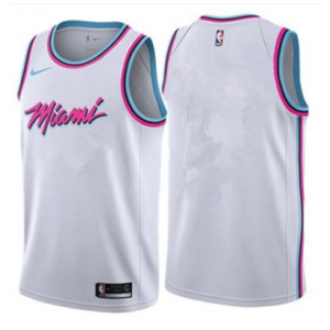 NBA Heats City Edition White Blank Men Jersey