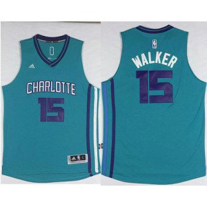 NBA Hornets 15 Kemba Walker Light Blue Revolution 30 Men Jersey