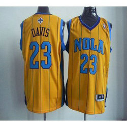 NBA Hornets 23 Anthony Davis Yellow Revolution 30 Men Jersey