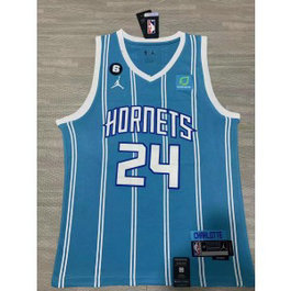 NBA Hornets 24 Brandon Miller Teal Jordan Men Jersey