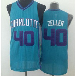 NBA Hornets 40 Cody Zeller Blue Revolution 30 Men Jersey