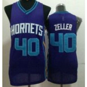 NBA Hornets 40 Cody Zeller Purple Revolution 30 Men Jersey