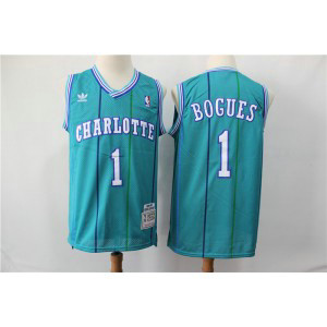 NBA Hornets Hornets 1 Muggsy Bogues Green 1992-93 Hardwood Classics Men Jersey