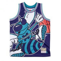 NBA Hornets Mitchell&Ness Big Face Men Jersey