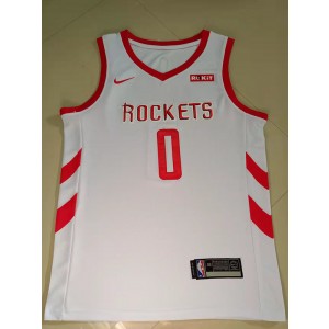 NBA Houston Rockets 0 Green White Men Jersey