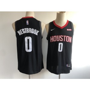 NBA Houston Rockets 0 Russell Westbrook Black Nike Men Jersey