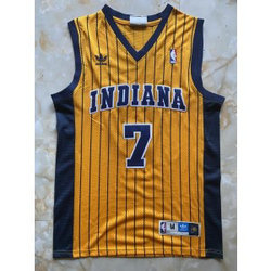 NBA Indiana Pacers 7 O'neal Yellow Men Jersey