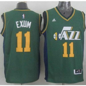 NBA Jazz 11 Dante Exum Green Revolution 30 Men Jersey