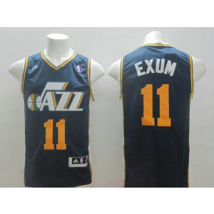 NBA Jazz 11 Exum Blue Swingman Men Jersey