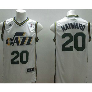 NBA Jazz 20 Gordon Hayward White Revolution 30 Men Jersey