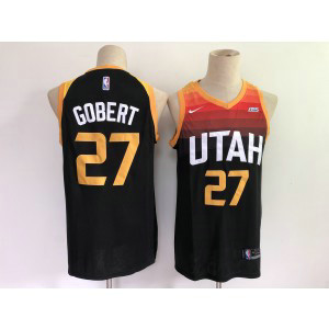 NBA Jazz 27 Rudy Gobert Navy Men Jersey
