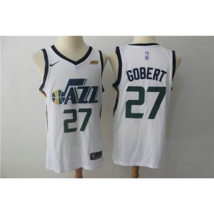 NBA Jazz 27 Rudy Gobert White Nike Swingman Men Jersey