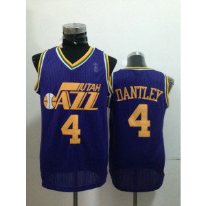 NBA Jazz 4 Adrian Dantley Purple Throwback Men Jersey
