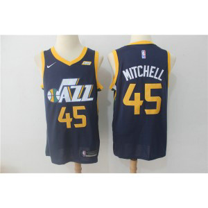 NBA Jazz 45 Donovan Mitchell Navy Swingman Nike Men Jersey