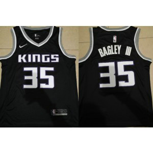 NBA Kings 35 Marvin Bagley III Black Nike Swingman Men Jersey