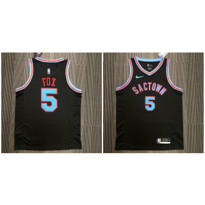 NBA Kings 5 De'Aaron Fox Black Nike Men Jersey