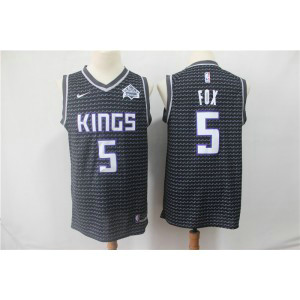 NBA Kings 5 De'Aaron Fox Black Nike Swingman Men Jersey