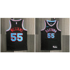 NBA Kings 55 Jason Williams Black Nike Men Jersey