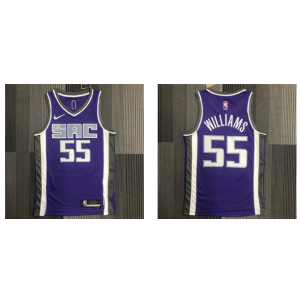 NBA Kings 55 Jason Williams Purple Nike Men Jersey