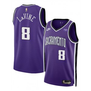 NBA Kings 8 Zach LaVine Purple 2025 Classic Edition Nike Men Jersey