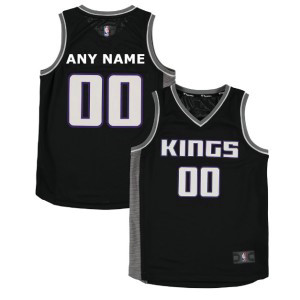 NBA Kings Black Sacramento Customized Toddler Jersey