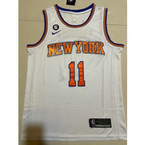 NBA Knicks 11 Jalen Brunson White Nike Men Jersey