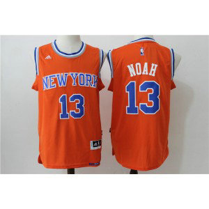 NBA Knicks 13 Joakim Noah Orange Men Jersey