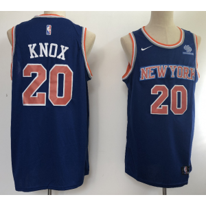 NBA Knicks 20 Kevin Knox 2018 NBA Draft Blue Men Jersey