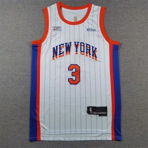 NBA Knicks 3 Hart White 2024 New Nike Men Jersey