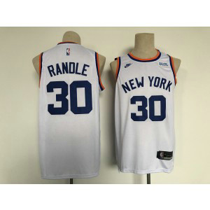 NBA Knicks 30 Julius Randle White Nike Men Jersey
