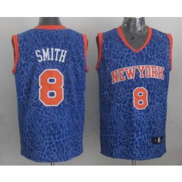 NBA Knicks 8 J.R. Smith Blue Crazy Light Men Jersey