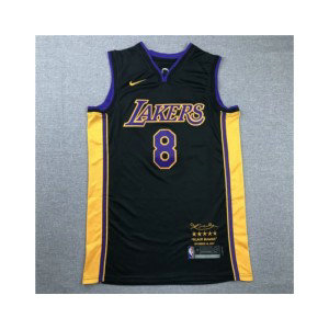 NBA Kobe Bryant 8 Los Angeles Lakers Retro Retired Black Edition Jersey