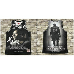 NBA Laker Kobe Bryant Black Fashion Men Jersey