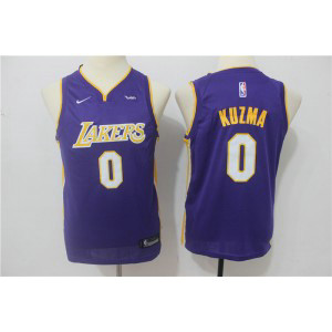 NBA Lakers 0 Kyle Kuzma Purple Nike Swingman Youth Jersey